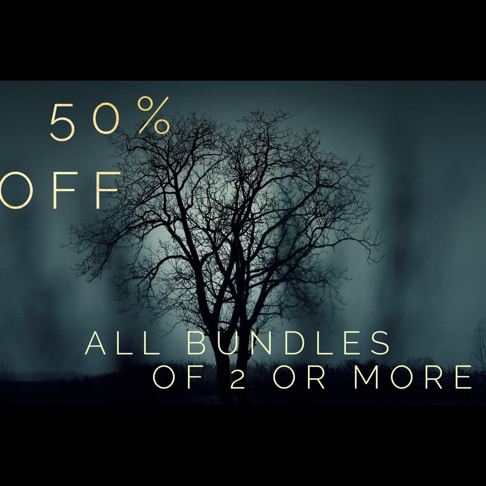 50% off Bundles 2 or more totaling 50$